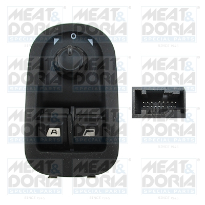 Comutator macara geam Fata Stanga potrivit PEUGEOT 206 1.1-2.0D 08.98- [2]
