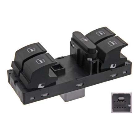Comutator macara geam Fata Stanga potrivit SEAT ALTEA, ALTEA XL, IBIZA IV, IBIZA IV ST, LEON, TOLEDO III; VW AMAROK, CC B7, GOLF PLUS, GOLF PLUS V, GOLF V, GOLF VI, JETTA III 1.2-3.6 02.03- [2]