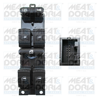 Piese Auto - Comutator macara geam Fata Stanga potrivit SKODA FABIA I, FABIA I PRAKTIK, OCTAVIA I, OCTAVIA I/KOMBI, SUPERB I 1.0-2.8 09.96-12.10
