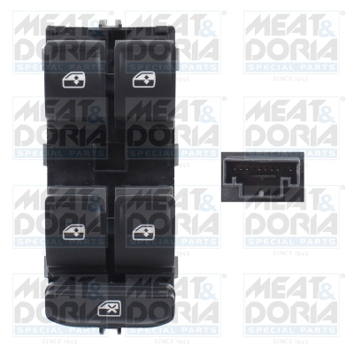 Piese Auto - Comutator macara geam fata stanga potrivit VW GOLF ALLTRACK VII, GOLF SPORTSVAN VII, GOLF VII, PASSAT ALLTRACK B8, PASSAT B8, TIGUAN, TOURAN, T-ROC 1.0-Electric 08.12-