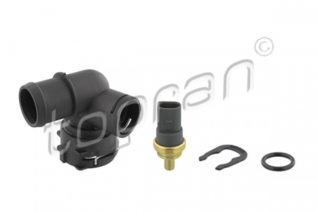 Piese Auto - Conducta flansa sistem racire (numar iesiri: 2) AUDI A3, Q2, Q3; SEAT ATECA, LEON, LEON ST; SKODA KAROQ, KODIAQ, OCTAVIA III, SUPERB III, YETI; VW GOLF SPORTSVAN, GOLF VII, PASSAT 1.0-1.6 dupa 2012