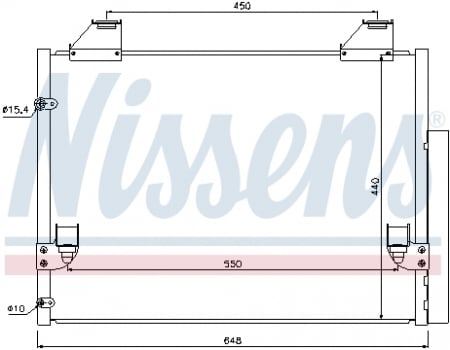 Radiator clima AC - Conducta flexibila incalzire habitaclu (cu aerisitor) CITROEN C5 III; PEUGEOT 407, 407 SW, 508 I, 508 SW I 2.0D/2.0DH/2.2D dupa 2009