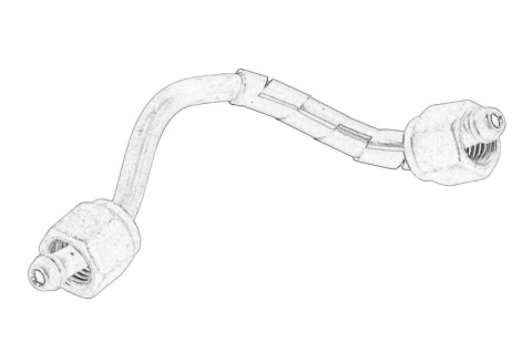 Injectie - Conducta inalta presiune instalatie injectie (3/4) potrivit FORD FOCUS IV, GALAXY III, MONDEO V, S-MAX, TOURNEO CUSTOM V362, TRANSIT CUSTOM V362, TRANSIT V363 2.0D 12.15-