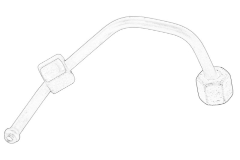 Injectie - Conducta inalta presiune instalatie injectie potrivit FORD C-MAX II, FOCUS III, GALAXY II, GRAND C-MAX, MONDEO IV, S-MAX, TRANSIT CONNECT, TRANSIT CONNECT V408/MINIVAN 1.6D 07.10-