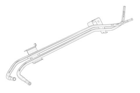 Piese Auto - Conducta radiator ulei (teava metalica) potrivit NISSAN JUKE 1.2/1.5D/1.6 06.10-12.19