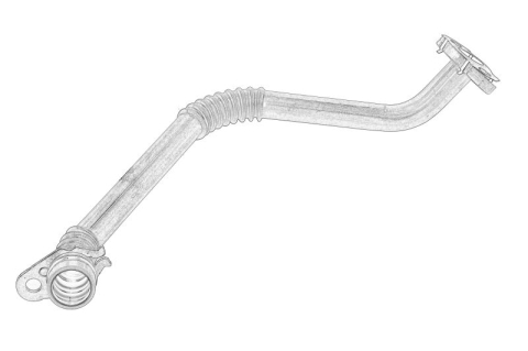 Piese Auto - Conducta ulei turbina (cu garnitura; retur) potrivit FORD TRANSIT CUSTOM V362, TRANSIT V363 2.0D/2.0DH 05.19-