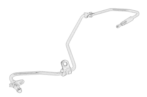 Piese Auto - Conducta ulei turbina (de la turbo la blocul motor; ulei) potrivit FORD TRANSIT V363 2.0D 05.19-