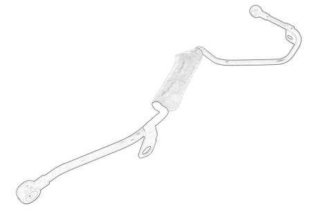 Piese Auto - Conducta ulei turbina potrivit HYUNDAI GRAND SANTA FÉ, IX35, SANTA FE IV, SANTA FE IV/SUV, SANTA FÉ II, SANTA FÉ III, SANTA FÉ III/SUV, TUCSON 2.0D/2.0DH/2.2D 03.06-