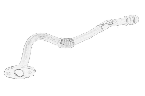 Piese Auto - Conducta ulei turbina potrivit NISSAN NV400; OPEL MOVANO B; RENAULT ALASKAN, MASTER III 2.3D 02.10-