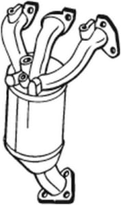 Catalizator - Convertor catalitic EURO 4 potrivit OPEL AGILA, CORSA C, CORSA D 1.0 09.00-08.14