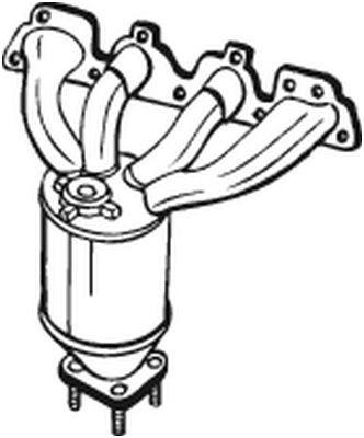 Piese Auto - Convertor catalitic potrivit CHEVROLET AVEO; OPEL ADAM, ASTRA J, ASTRA J GTC, CORSA D, CORSA E, MERIVA B 1.2-1.4LPG 09.09-