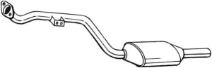Catalizator - Convertor catalitic potrivit MERCEDES C (W202), C T-MODEL (S202), CLK (A208), CLK (C208), E (W210), E T-MODEL (S210) 1.8/2.0/2.3 03.93-06.02