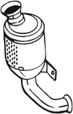 Catalizator - Convertor catalitic potrivit PEUGEOT 206, 206+, 307 1.4D 09.01-