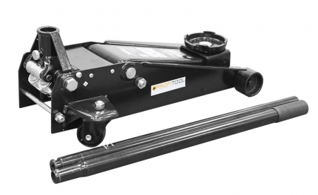 Elevatoare si echipamente de ridicat - Cric hidraulic mobil, capacitate de ridicare: 3000 kg, înălțime minimă de ridicare 130 mm, înălțime maximă de ridicare: 465 mm, mobil, număr de pistoane: 2, culoare: negru