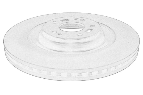 Piese Auto - Disc frana Fata Dreapta/Stanga potrivit HYUNDAI I30, KONA 2.0 07.17-