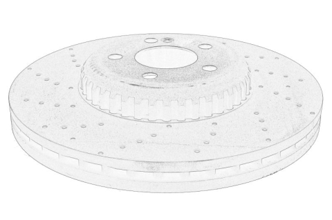 Piese Auto - Disc frana Fata Dreapta/Stanga potrivit MERCEDES CLE (C236) 2.0DH/2.0H/3.0H 10.23-