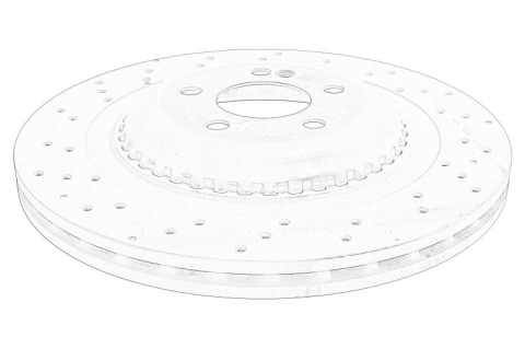 Piese Auto - Disc frana Spate Dreapta/Stanga potrivit MERCEDES potrivit MERCEDES S (C217), S (W222, V222, X222) 3.0H/4.0/4.7 05.13-07.20