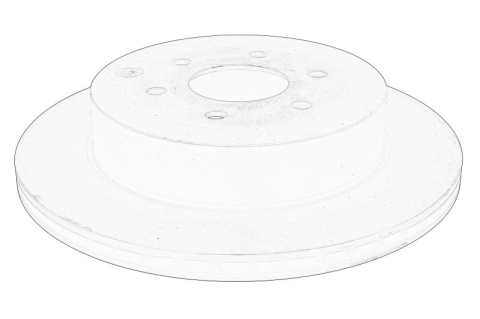 Piese Auto - Disc frana Spate Dreapta/Stanga potrivit MERCEDES X (470); NISSAN NAVARA NP300 2.3D/2.5D/3.0D 01.07-