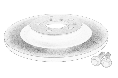 Piese Auto - Disc frana Spate Dreapta/Stanga (roti de 16 inci) potrivit VOLVO XC40 1.5-2.0H 10.17-