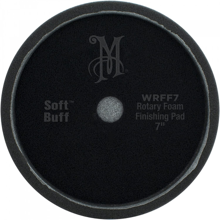 Disc polish Meguiar's ,negru, taiere usoara sau finisari, 7" , Soft Buff Rotary Foam Finishing Pad [2]