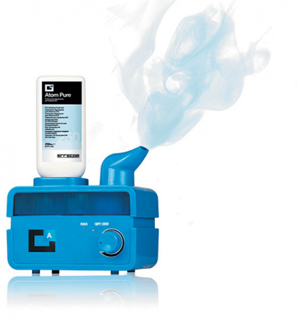 Echipamente service AC - Dispozitiv cu ultrasunete ERRECOM ATOM MACHINE (12V) dezinfectare sistem aer conditionat AC cu set de 48 cartuse de 250 ml