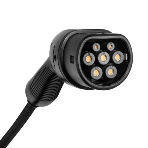 Dispozitiv incarcare masina electrica EVSE mobile charger Akyga AK-EC-21 LCD, numar faze: 3, 11kW, culoare: negru/albastru, cablu tip 2 (cu capac; cu reglare de putere; cu cronometru)  [3]