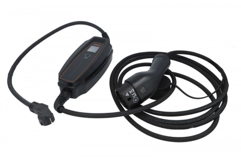 Electrice - Dispozitiv incarcare masina electrica EVSE mobile charger BATTERYcharge 7 PIN | PORTABLE, numar faze: 1, 3,7kW, culoare: negru/alb, cablu tip 2