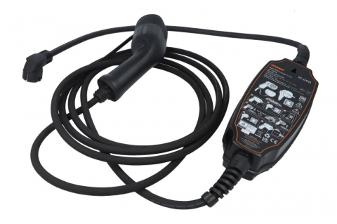 Dispozitiv incarcare masina electrica EVSE mobile charger BATTERYcharge 7 PIN | PORTABLE, numar faze: 1, 3,7kW, culoare: negru/alb, cablu tip 2 [1]