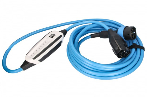 Electrice - Dispozitiv incarcare masina electrica EVSE mobile charger NRGkick Pure PV, numar faze: 3, 22kW, culoare: albastru/gri, cablu tip 2 NRGkick for Photovoltaic users 32A 10m Pure