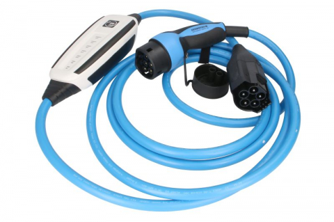 Dispozitiv incarcare masina electrica EVSE mobile charger NRGkick Pure PV, numar faze: 3, 22kW, culoare: albastru/gri, cablu tip 2 NRGkick for Photovoltaic users 32A 5m Pure [1]