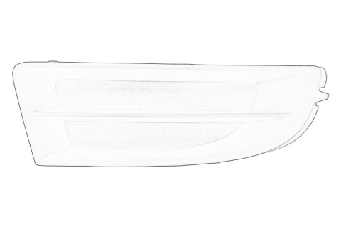 Elemente bara - Element bara (grila bara fata) Fata Dreapta (nici o gaura de halogen) potrivit SKODA OCTAVIA II 02.04-06.13