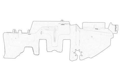 Piese Auto - Element control debit aer Dreapta (plastic) potrivit VW PASSAT B6 03.05-11.10