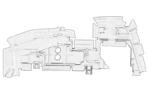 Elemente bara - Element control debit aer Dreapta potrivit AUDI Q5 06.16-