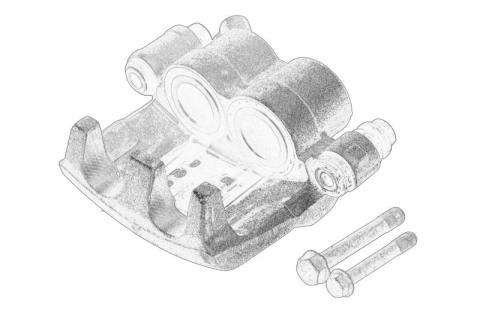 Piese Auto - Etrier frana Fata Stanga potrivit OPEL MOVANO A; RENAULT MASTER II 1.9D-3.0D 09.00-