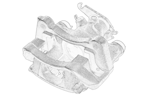 Piese Auto - Etrier frana Spate Stanga BREMBO, diametru piston 52mm