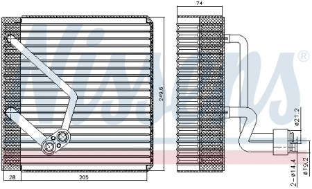 Climatizare - Evaporator aer conditionat potrivit HYUNDAI TUCSON 2.7 08.04-11.10