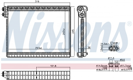 Climatizare - Evaporator aer conditionat potrivit LAND ROVER DISCOVERY IV, RANGE ROVER SPORT I 2.7D-5.0 04.06-12.18