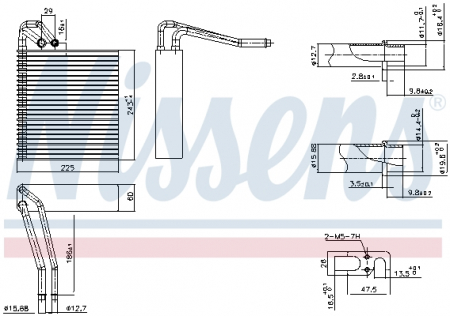 Climatizare - Evaporator aer conditionat potrivit MERCEDES A (W169), B SPORTS TOURER (W245) 1.5-Electric 09.04-06.12