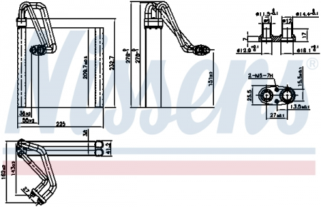 Climatizare - Evaporator aer conditionat potrivit SUZUKI SX4 1.5/1.6 06.06-
