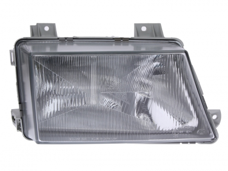 Piese Auto - Far Dreapta (2*H1/W5W, electric, cu motor, halogen, functii aditionale: lumina faza lungaLampi de pozitie, faza scurta, culoare interior: argintiu) potrivit MERCEDES VARIO 09.96-