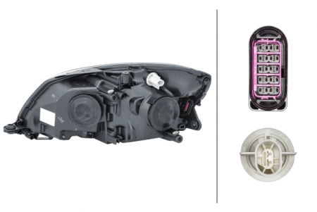 Far dreapta 2*H7, electric, cu motoras, cu lumini curba,interior crom SKODA FABIA 2, ROOMSTER intre 2010-2015 [1]