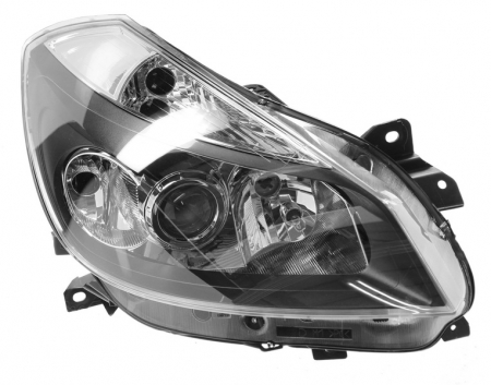 Piese Auto - Far dreapta (2*H7/H1, reglaj electric, (fara motor, cu iluminare in viraje) RENAULT CLIO 2008-2009