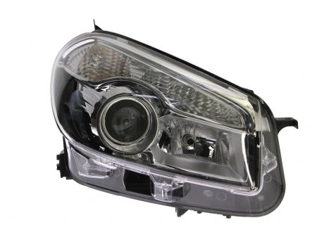 Piese Auto - Far dreapta (2*H7, reglaj electric, cu motoras, fundal argintiu, fundal transparent) NISSAN QASHQAI 2010-2013