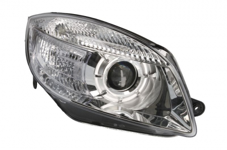 Piese Auto - Far dreapta (2*H7, reglaj electric, cu motoras, lens) SKODA FABIA II, ROOMSTER, ROOMSTER PRAKTIK 2006-2010