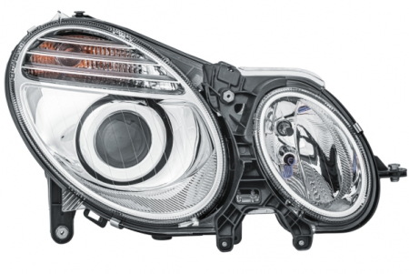 Piese Auto - Far dreapta (2*H7, reglaj electric, cu motoras) MERCEDES Clasa E 2006-2009