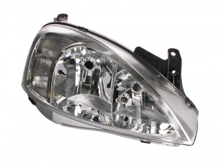 Piese Auto - Far dreapta (2*H7, reglaj electric, fundal cromat) OPEL COMBO, CORSA 2000-2003