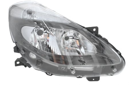 Piese Auto - Far dreapta (2*H7, reglaj electric, fundal negru) RENAULT CLIO, CLIO III dupa 2011