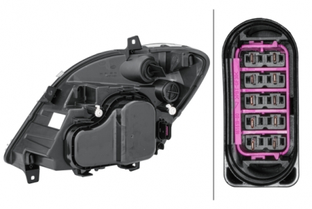 Far dreapta 3*H7, electric, cu motoras, cu lampa ceata MERCEDES SPRINTER 906 intre 2006-2013 [1]