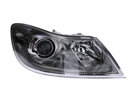 Piese Auto - Far dreapta (D1S/H1, reglaj electric, cu motoras,cu iluminare in viraje) SKODA OCTAVIA 2008-2013