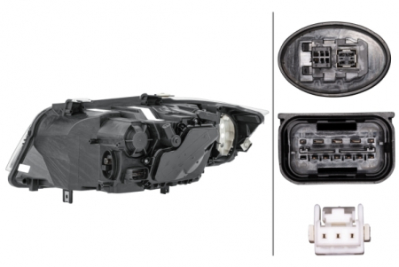 Far dreapta (D1S/H8, electric, cu motoras, fundal cromat, fundal transparent) BMW Seria 3 2008-2012 [1]